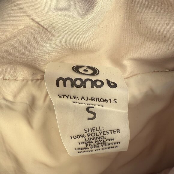 Mono B | Tan | Cropped | Vest | S | Never Worn | Excellent Condition - Picture 5 of 6